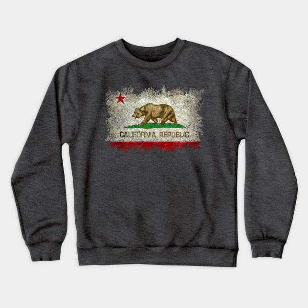 Vintage California Republic Flag Crewneck Sweatshirt by Sterling